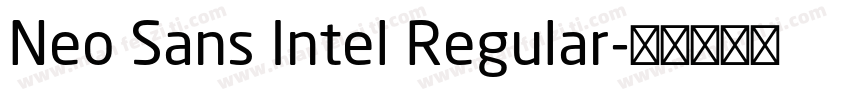 Neo Sans Intel Regular字体转换